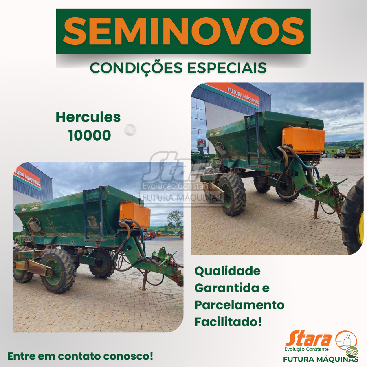 IMPLEMENTOS AGRICOLAS DISTRIBUIDOR ADUBADORA E SEMEADORA PENDULAR Futura Máquinas Agrícolas - Stara PATOS DE MINAS MINAS GERAIS MG